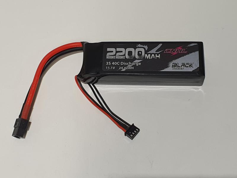 CNHL Black Series 2200mAh 3S 11.1V 40C Lipo Batteri med XT60 kontakt