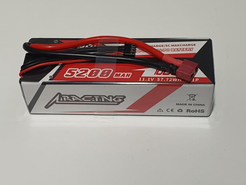 CNHL Racing Series 5200mAh 11.1V 3S 100C Hard Case Lipo Batter med deans kontakt