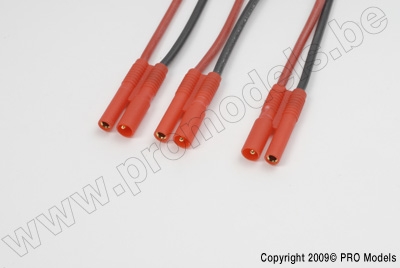 Y-lead Serial 2mm gold connector, silicon wire 20A