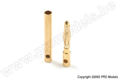 2.0mm gold connector, Male + Female (4pairs)