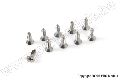Self-tapping countersunk screw, 2,9X9,5, Inox (10p