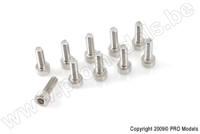 Socket head screw, M3X30, Inox (10pcs)