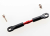 Turnbuckle, aluminum (red-anodized), camber link,