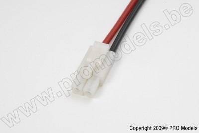 Tamiya connector, Male, silicon wire 14AWG, 10cm