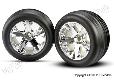 Traxxas Ribbed Alias chrome wheels