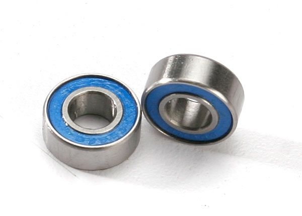 Ball bearings, blue rubber sealed (6x13x5) (2)