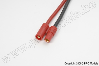3.5mm gold connector, Male, silicon wire 14AWG, 10