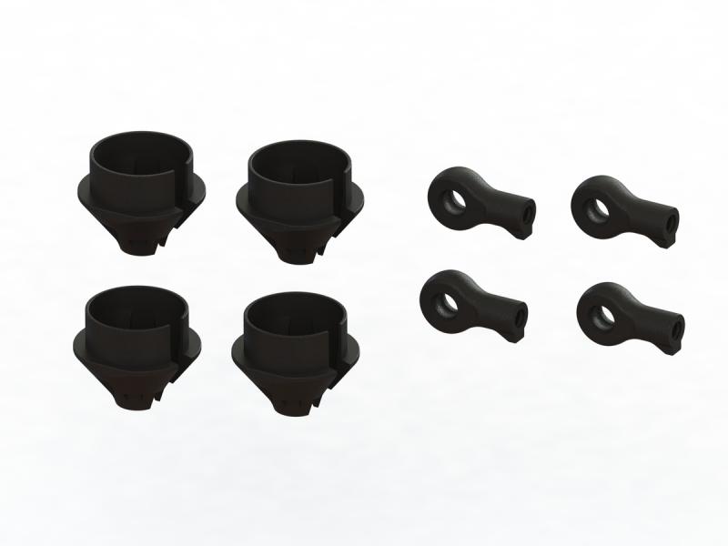 HD Shock Rod end and Spring cup set - 2 pairs