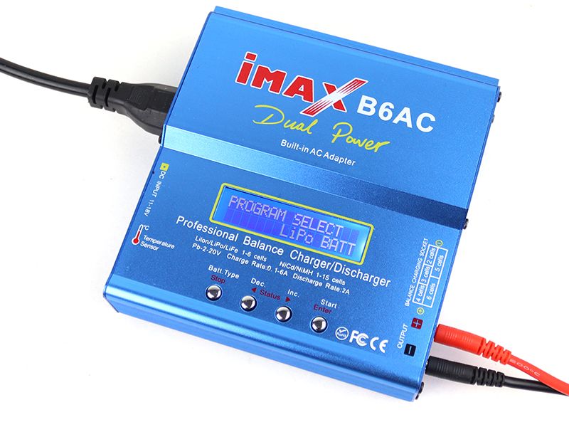 IMAX B6 med inbyggd 220 volts adapter