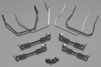 Sway bar kit, slash 4x4 (front and rear) (includes
