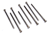 Suspension screw pin set, hardened steel