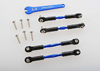 Turnbuckles, aluminum (blue-anodized), camber link