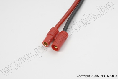3.5mm gold connector, Female, silicon wire 14AWG,