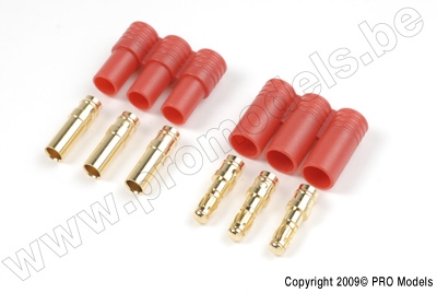3.5mm Gold connector (3pins), Male + Female (1set)