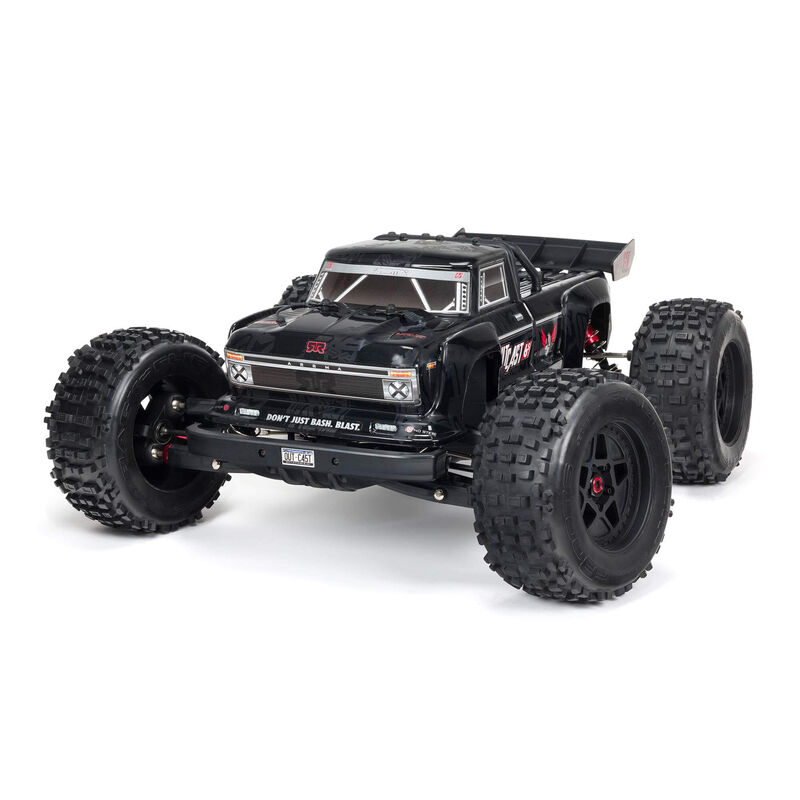 ARRMA 1/8 OUTCAST 6S BLX 4WD EXTREME BASH STUNT TRUCK RTR, SVART