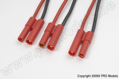 Y-lead Serial 4.0mm gold connector, silicon wire 1