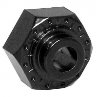 12mm Aluminum Hex Hub (black) (4pcs)