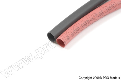 Shrink tubing 3.2mm, Red & Black (10pcs)