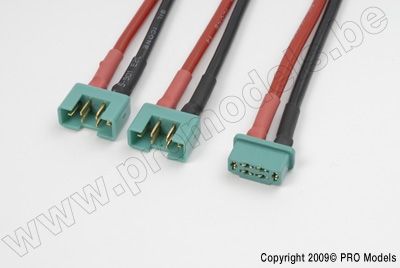Y-lead Parallel MPX, silicon wire 14AWG (1pc)