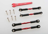Turnbuckles, aluminum (red-anodized), camber links