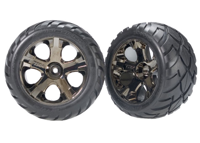Tires & wheels, assembled, glued (All-Star black
