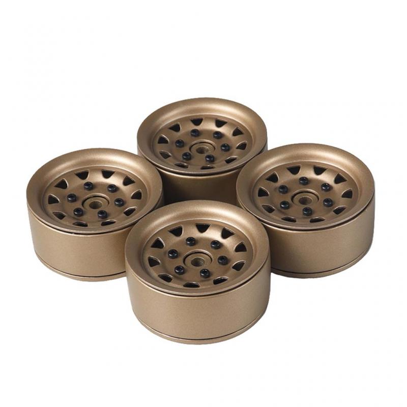 Steel beadlock crawler wheels 1.9" 4pcs Bronze