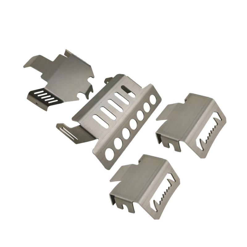 TRX-4 Heavy whole chassis protector armor set silver