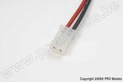 AMP connector, Male, silicon wire 16AWG, 10cm (1pc