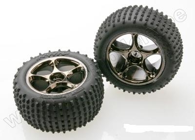 Tires & wheels, assembled (Tracer 2.2" black chrom