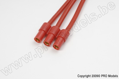 3.5mm gold connector (3pins), Male, silicon wire 1