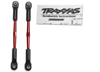 Turnbuckles, aluminum (red-anodized), toe links, 6