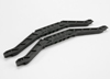 Chassis bracers, lower (black) (2)