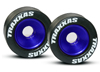 Wheels, aluminum (blue anodized) (2)/ 5x8mm ball b