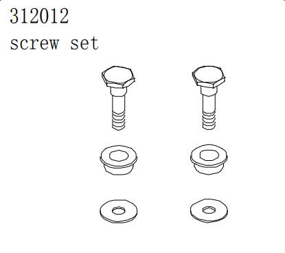 Buffer screw set