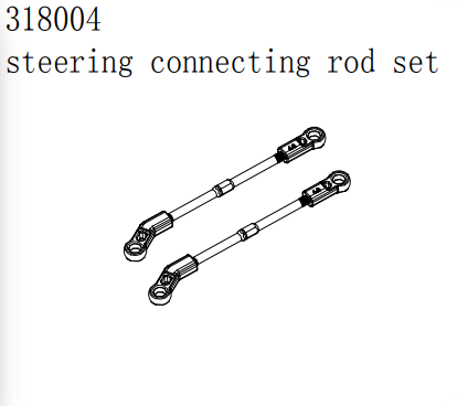 Steering connecting rod set