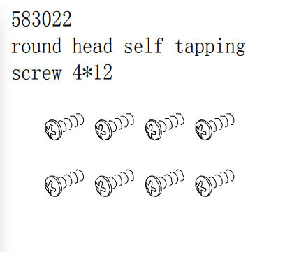 Round head self-tapping screw
