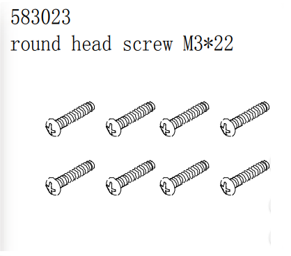 Round head screw M3*22