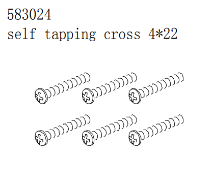 Self tapping cross screw 4*22
