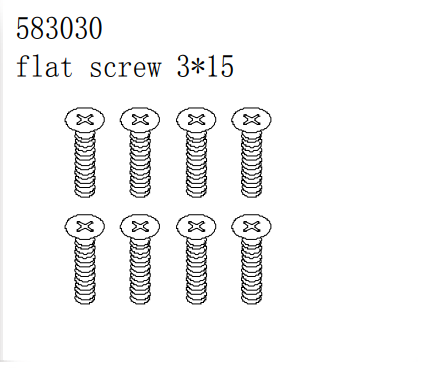 Flat screw 3*16
