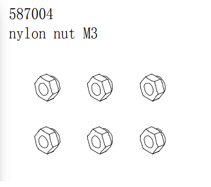 Nylon Nut M3