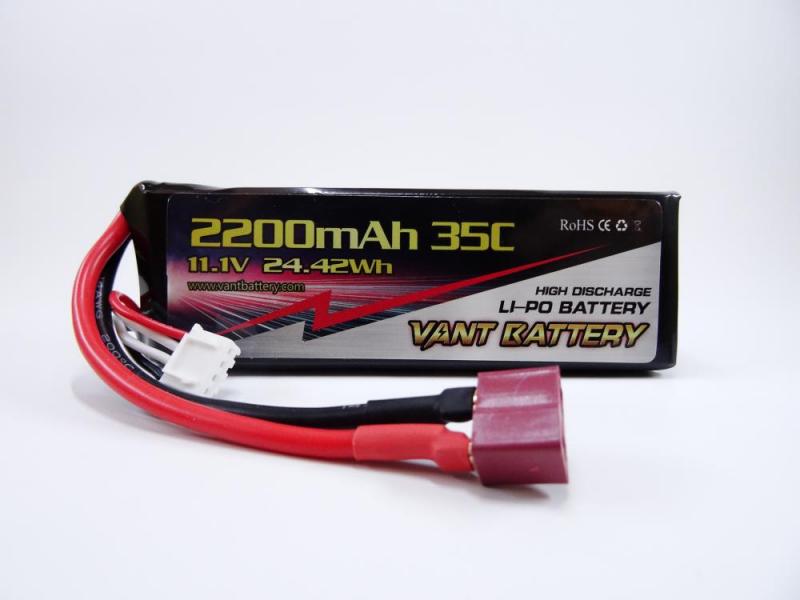 Vant 11.1v 35C 2200mah soft case battery deans