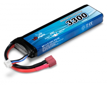 Vapex Li-Po Batteri 2S 7,4V 3300mAh 25C T-Kontakt