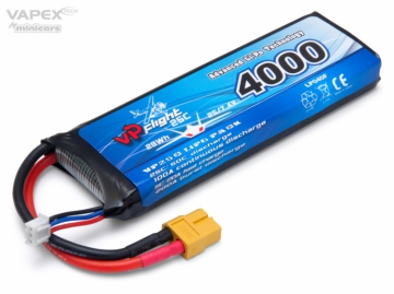 Vapex Li-Po Batteri 2S 7,4V 4000mAh 25C XT60-Kontakt