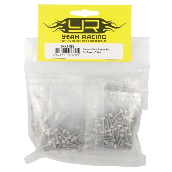 Yeah Racing STAINLESS STEEL SCREWS SET FOR TRAXXAS TRX-4