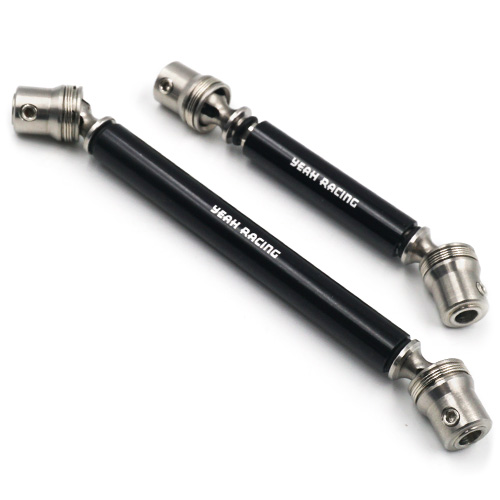 Yeah Racing Stainless steel front&rear center shaft set black