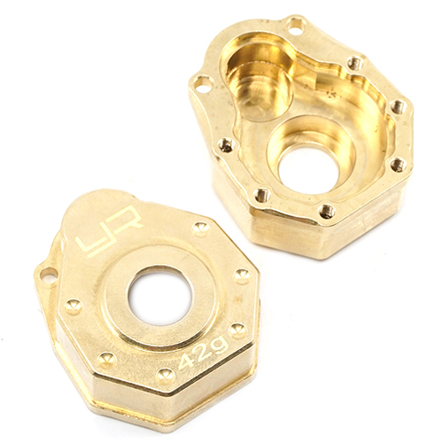 Yeah Racing Brass Front or Rear Portal Cover 42g 2 pcs For Traxxas TRX-4