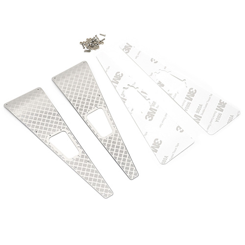 Yeah Racing Stainless Steel Front Hood Side Diamond Plate for Traxxas TRX-4