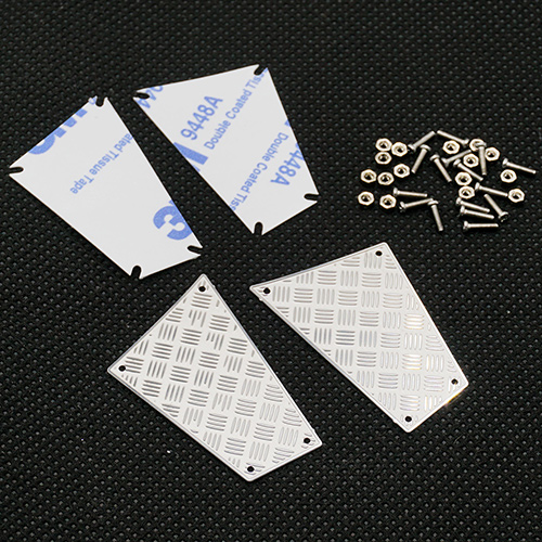 Yeah Racing Stainless Steel Rear Diamond Side Plate for Traxxas TRX-4 Body