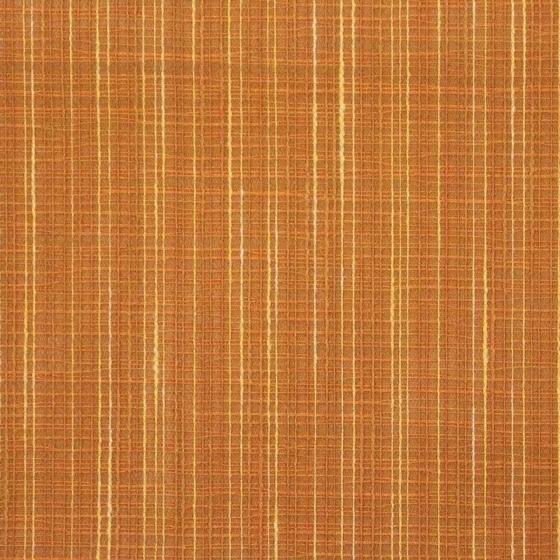 Inred med retrotapeter! Textiltapet med orange "säckvävslook" i orange/gult