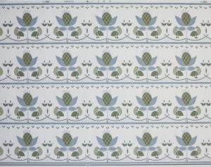 Bård B100-5 Arvika Tapet AB med fåglar, blad, kaktus, blå, grön, grå och vit